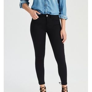 American Eagle High Waisted Black Jeggings